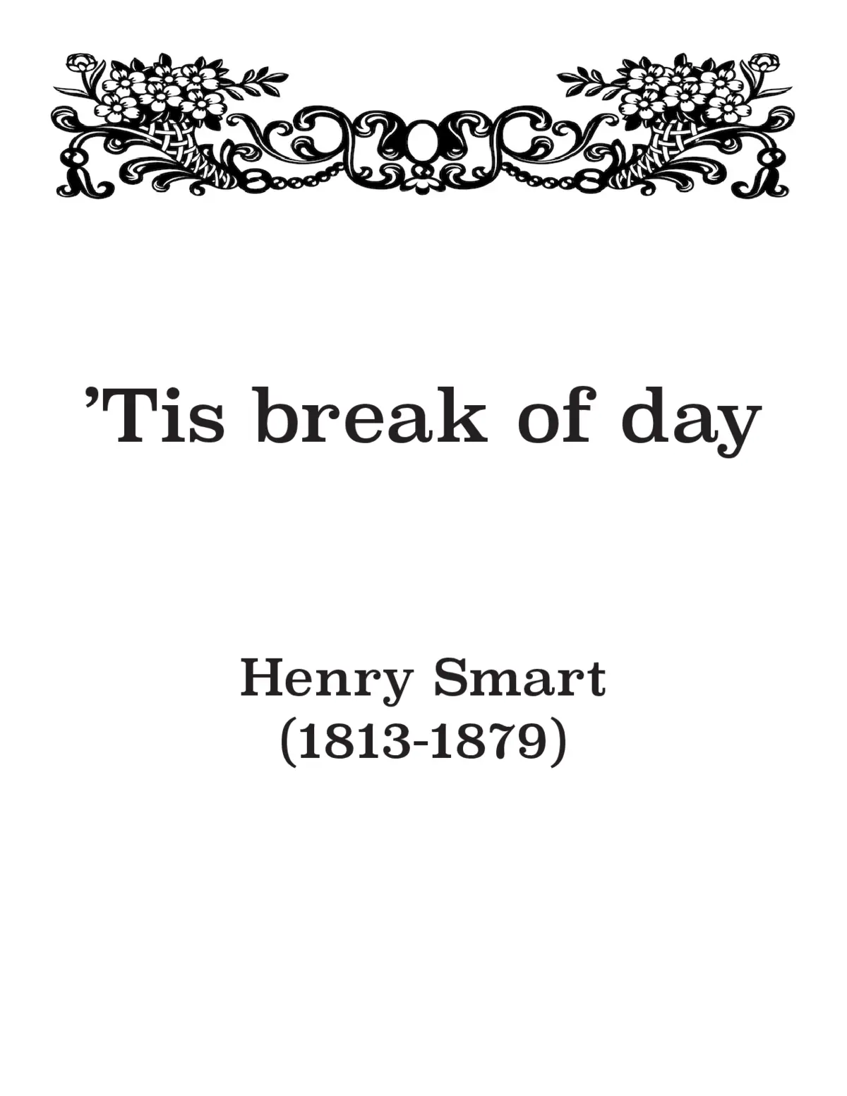 'Tis break of day - Page 1