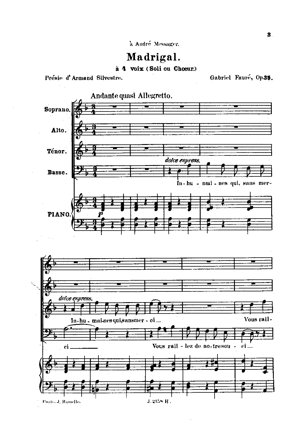 Madrigal - Page 1