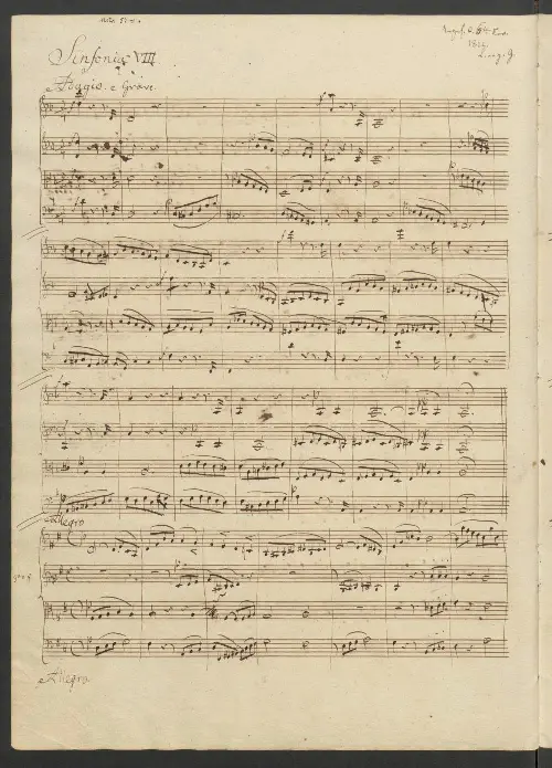 String Symphony No.8 in D major - Page 1
