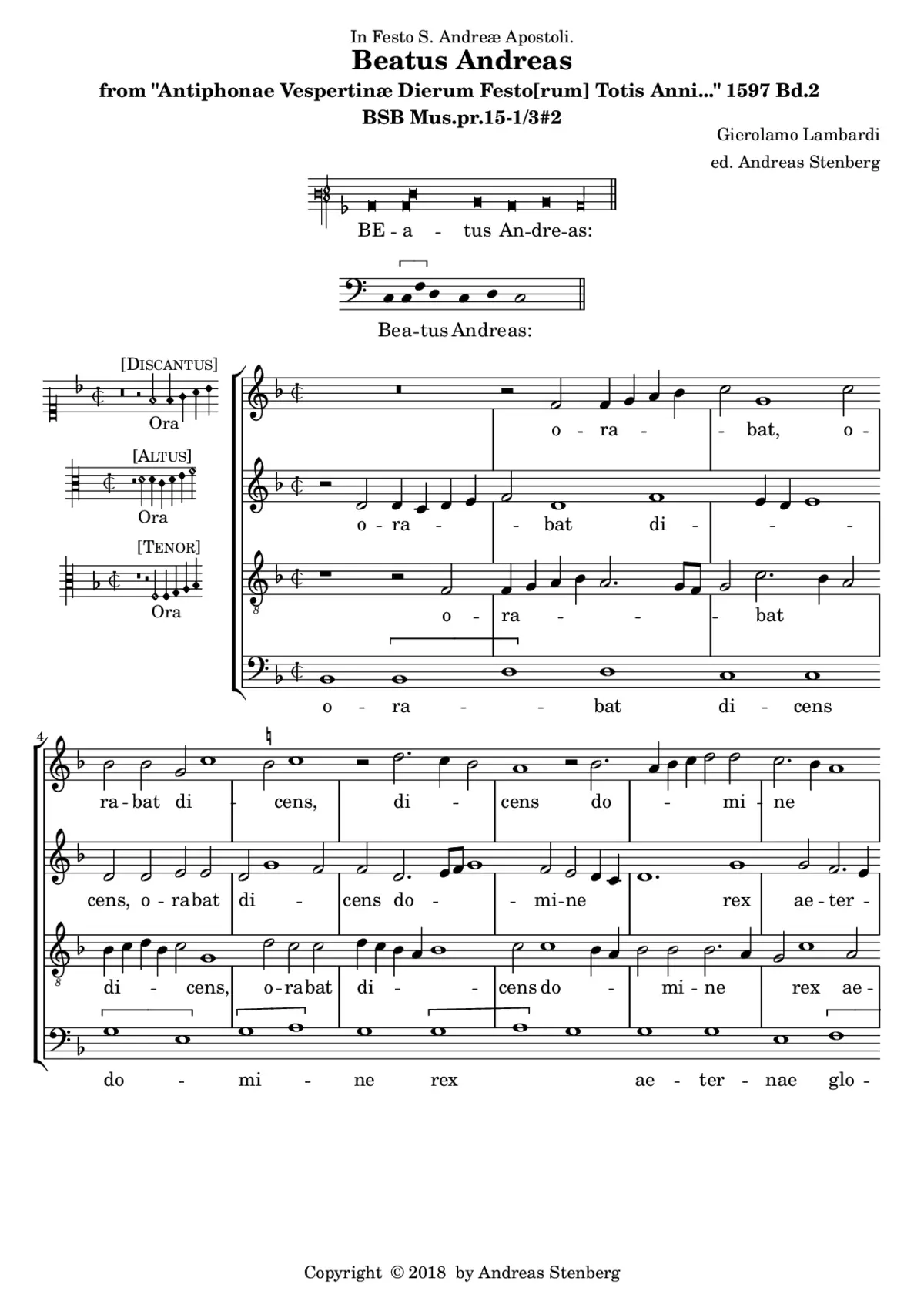 Beatus Andreas - Page 1