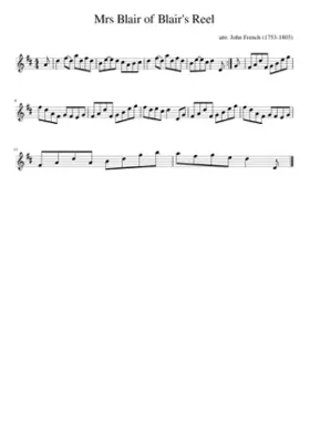 Mrs Blair of Blair's Reel