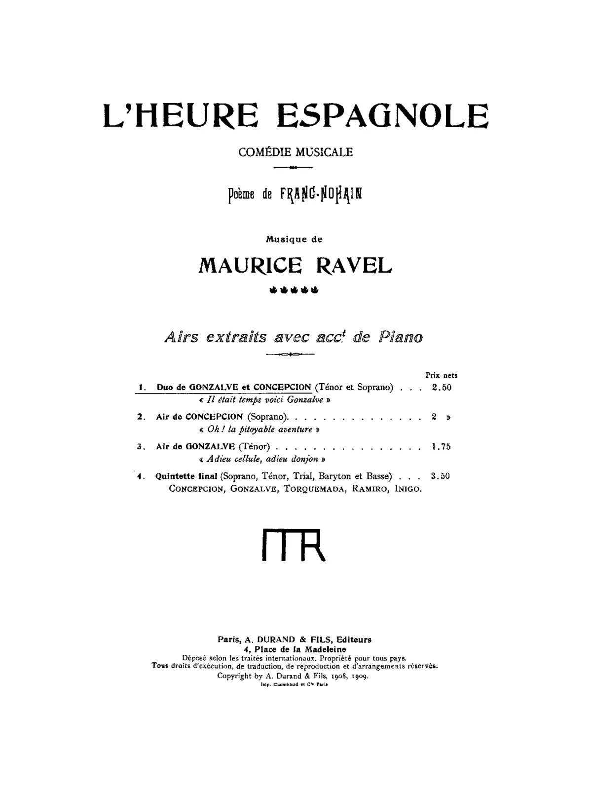 L'heure espagnole - Page 1