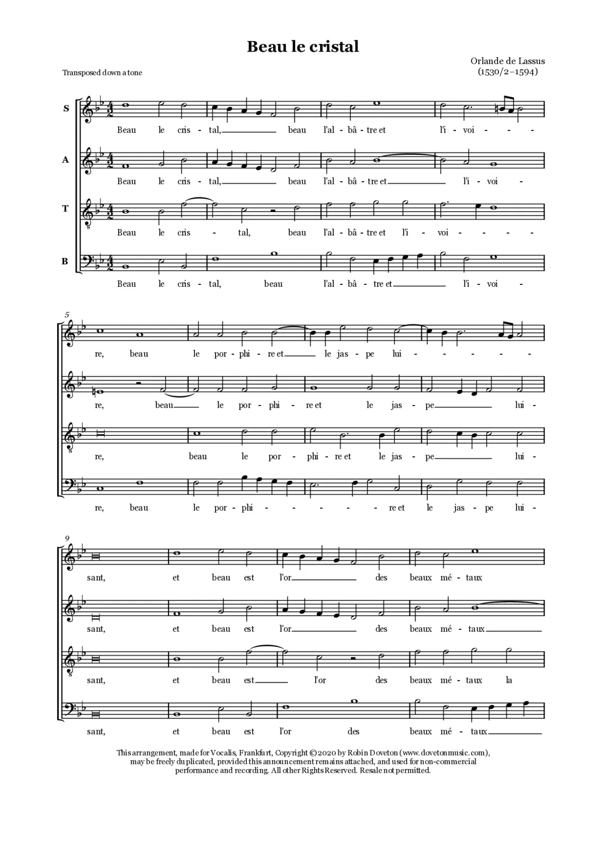 Beau le cristal - Page 1