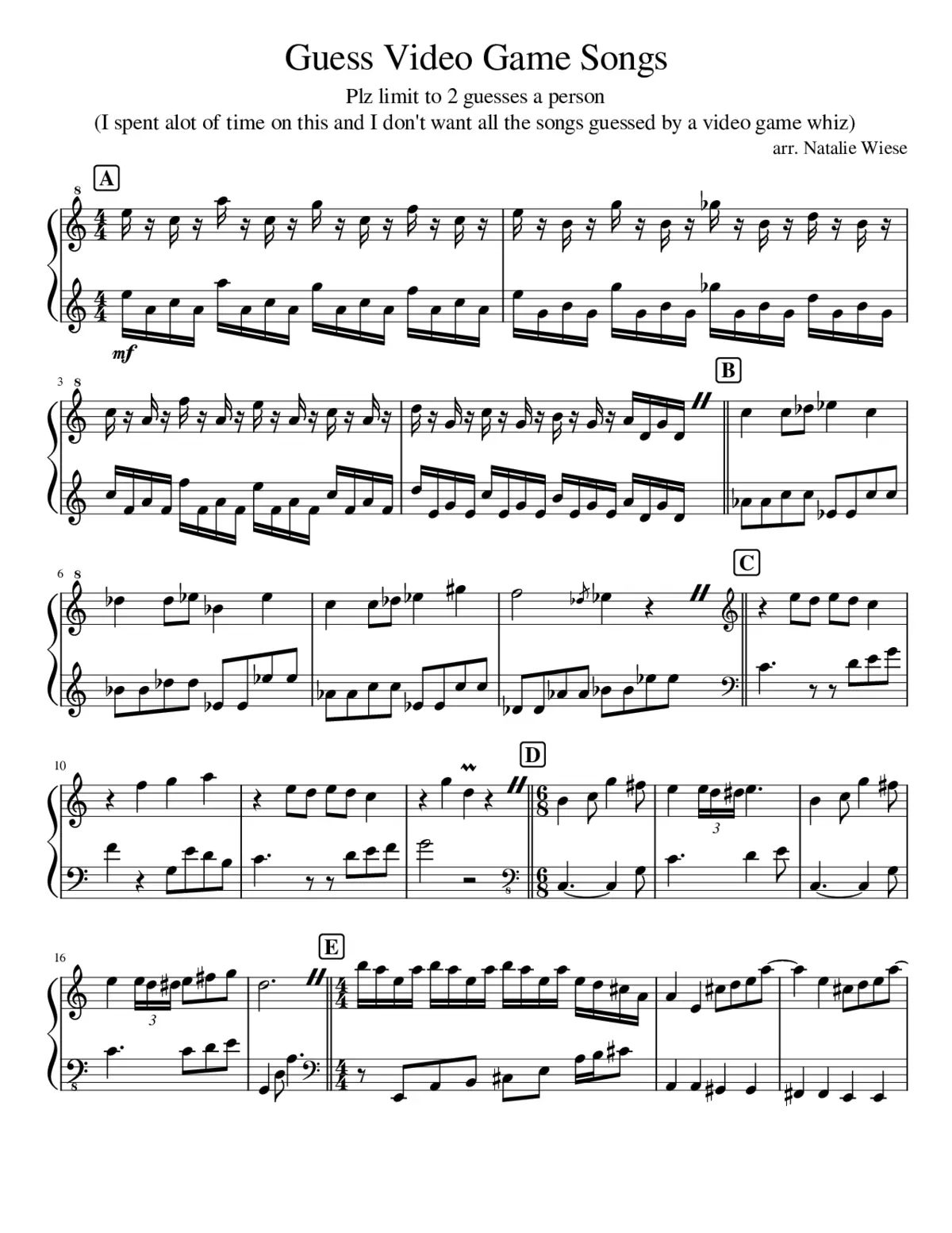Medley - Page 1