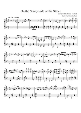 jimmy mchugh dorothy fields - on the sunny side of the street