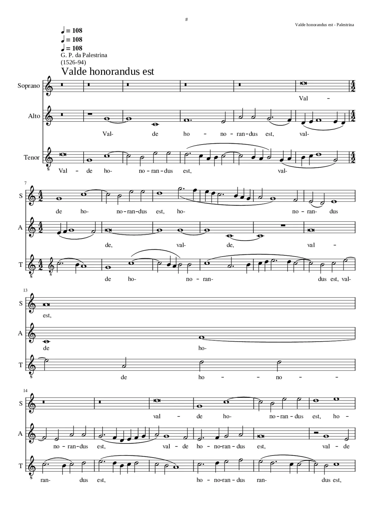 Valde honorandus est - Page 1