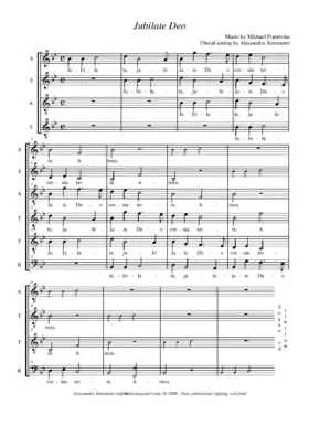 Jubilate Deo, 6-part canon