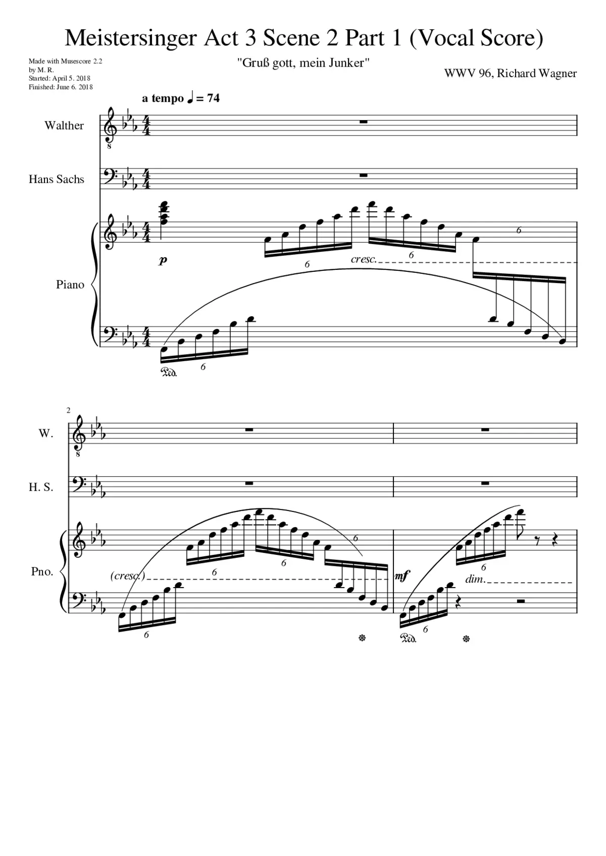 Die Meistersinger von Nürnberg WWV 96 - Page 1