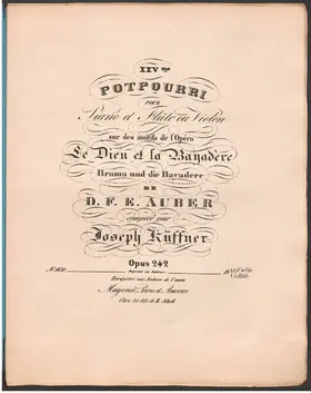 Potpourri for Flute or Violin and Piano No.25