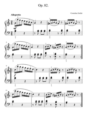 Die ersten Schritte des jungen Klavierspielers Op.82