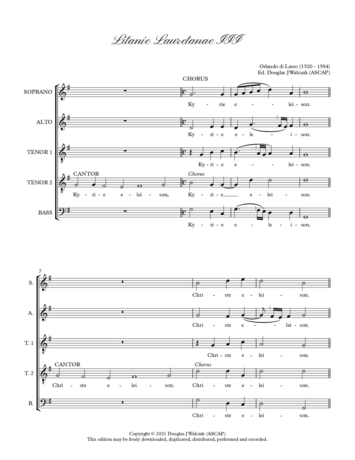 Litaniae Lauretanae III - Page 1
