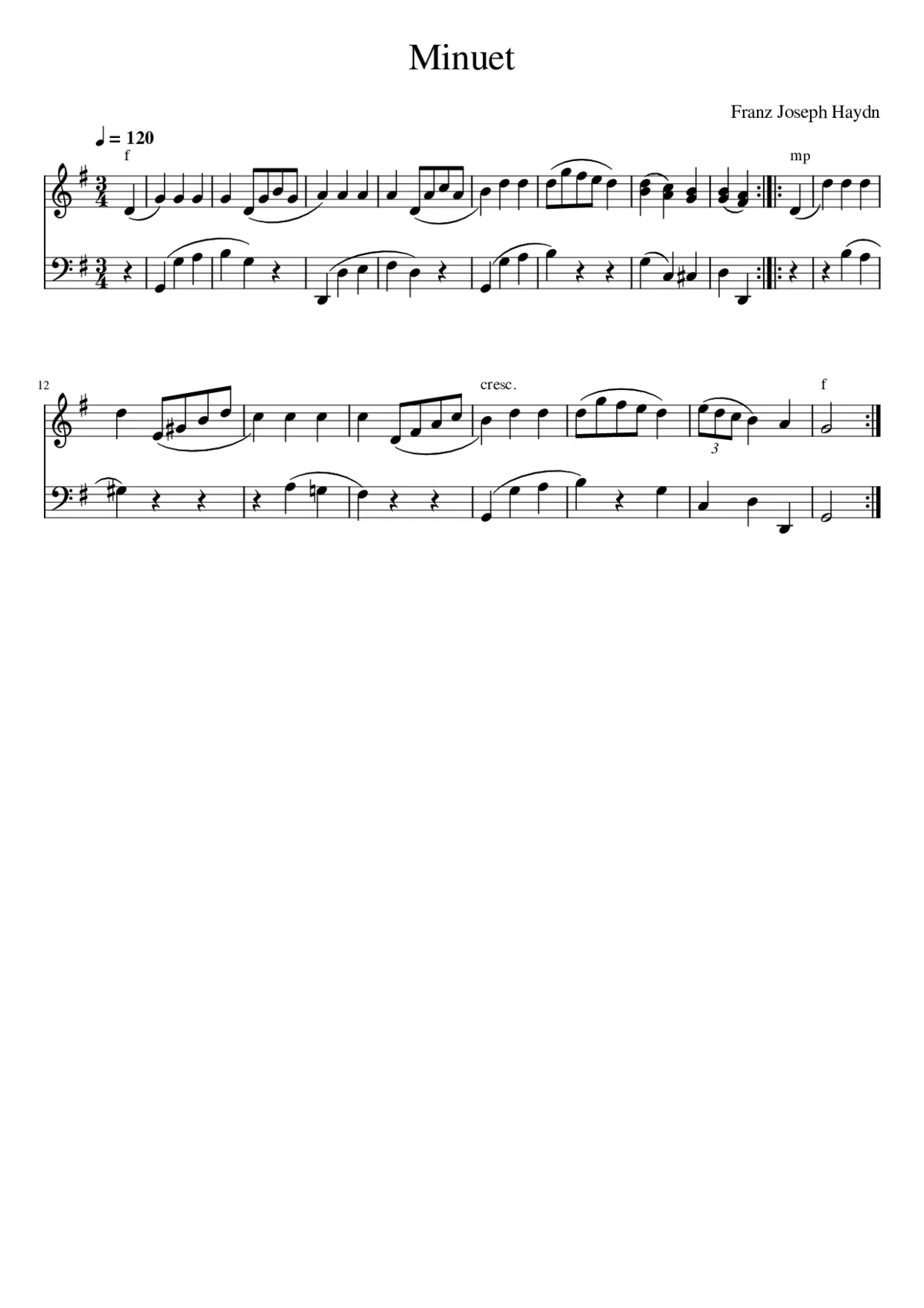 Minuet - Page 1