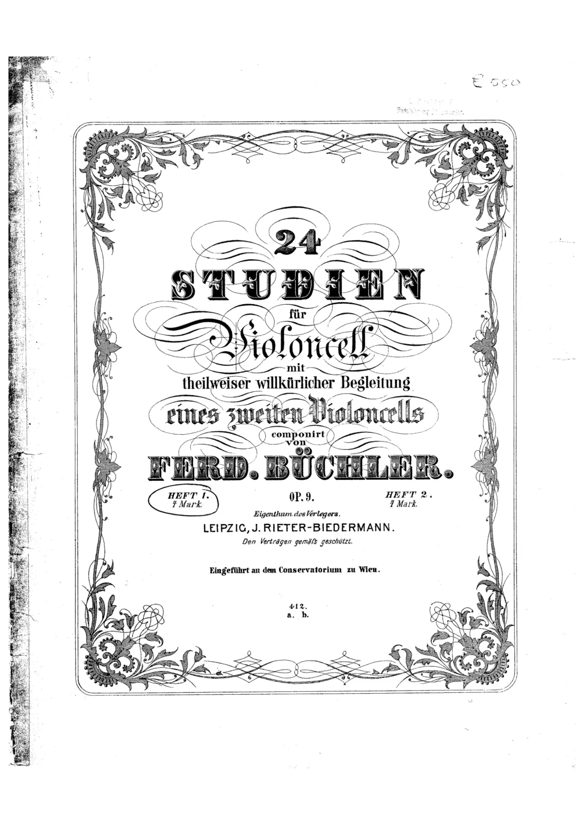 24 Studien für Violoncell - Page 1