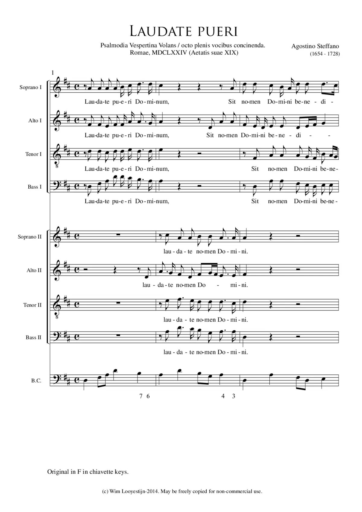Laudate pueri - Page 1