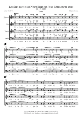 Les Sept paroles de Notre Seigneur Jésus-Christ sur la croix