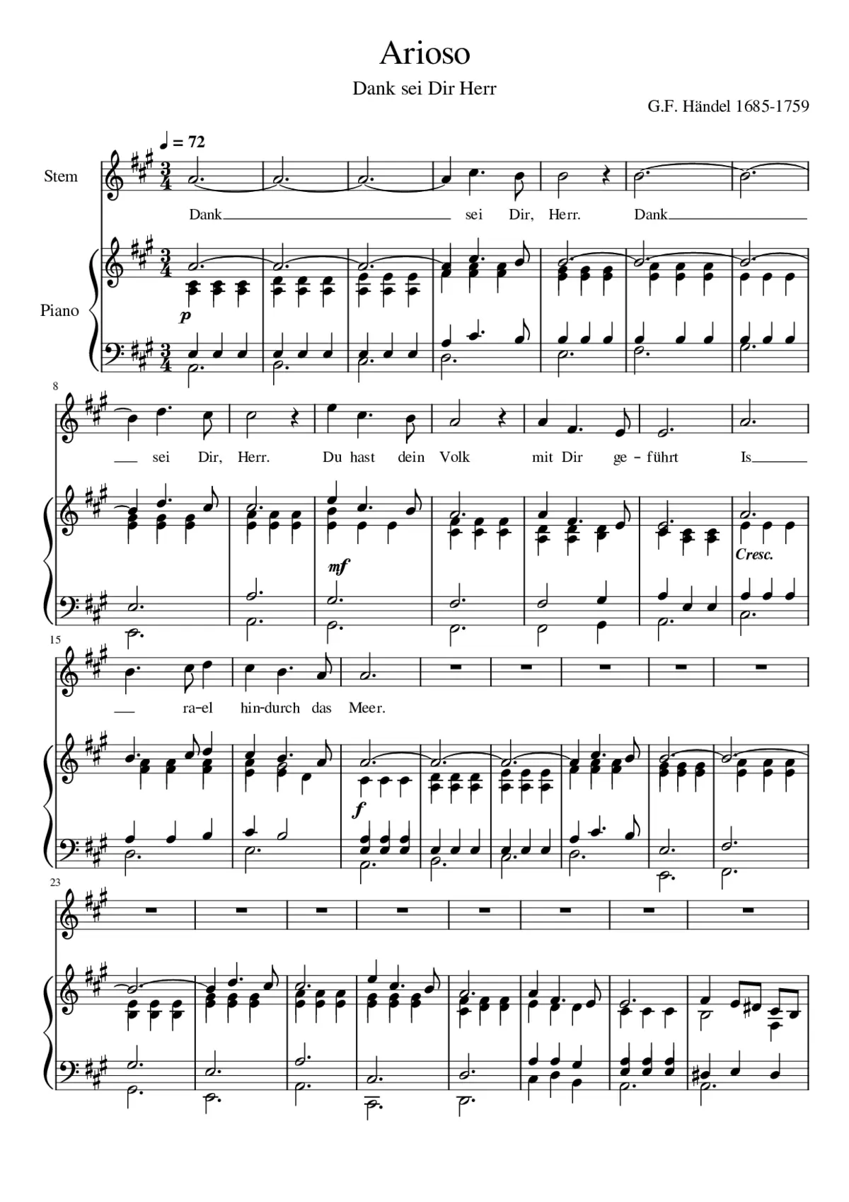 Ariodante HWV 33 - Page 1