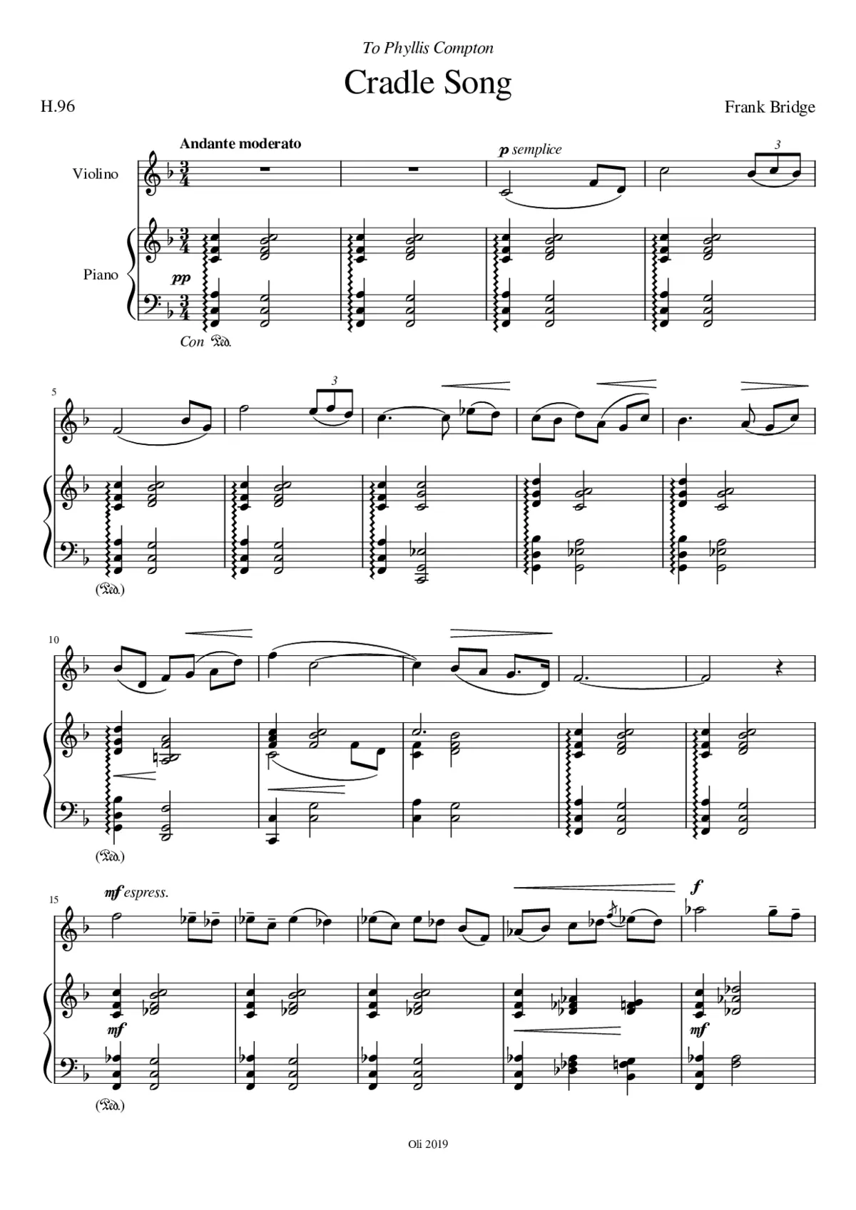 Cradle Song - Page 1