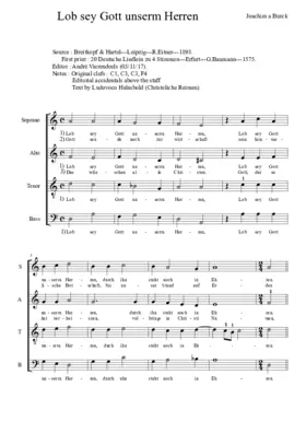Lob sei Gott unserm Herrn