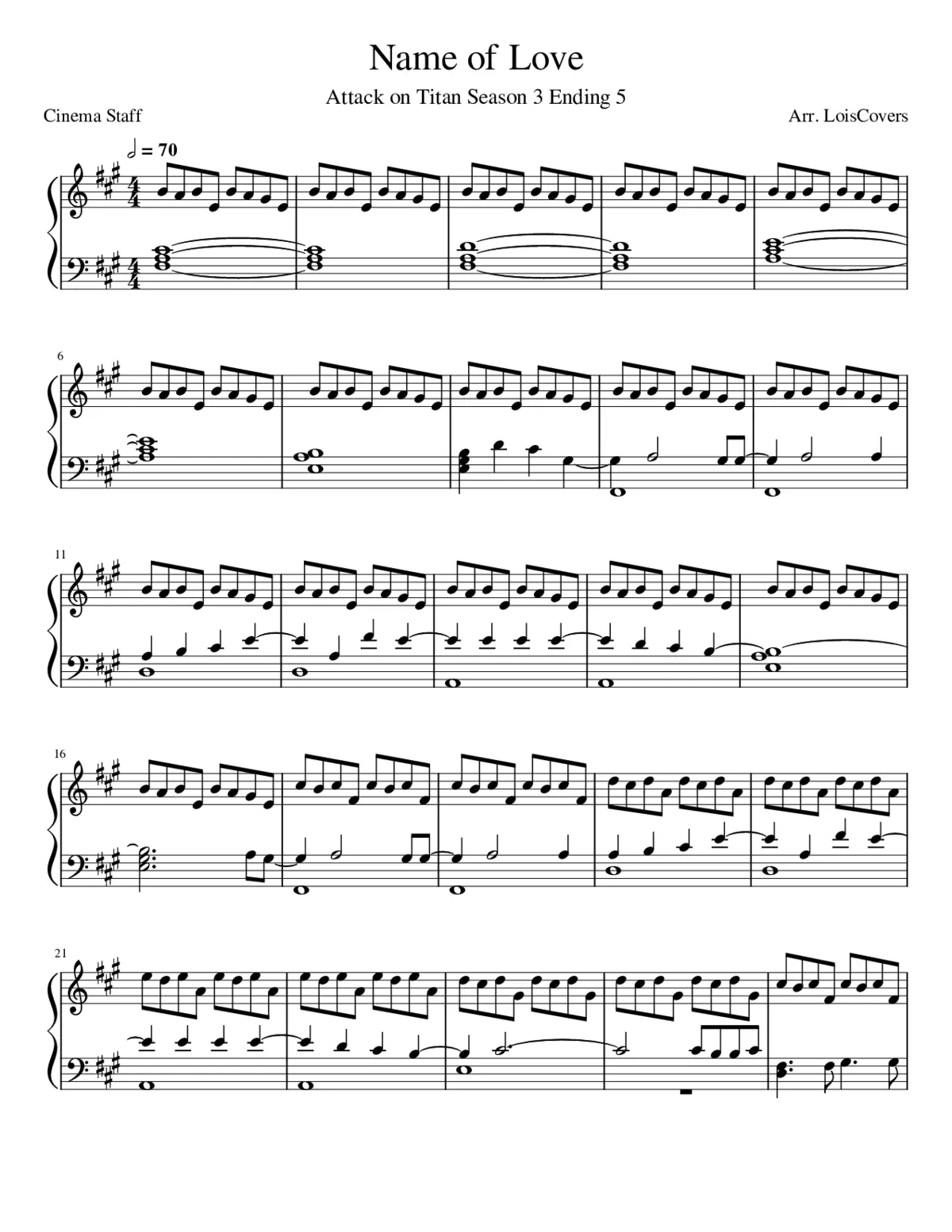 attack on titan - name of love - Page 1