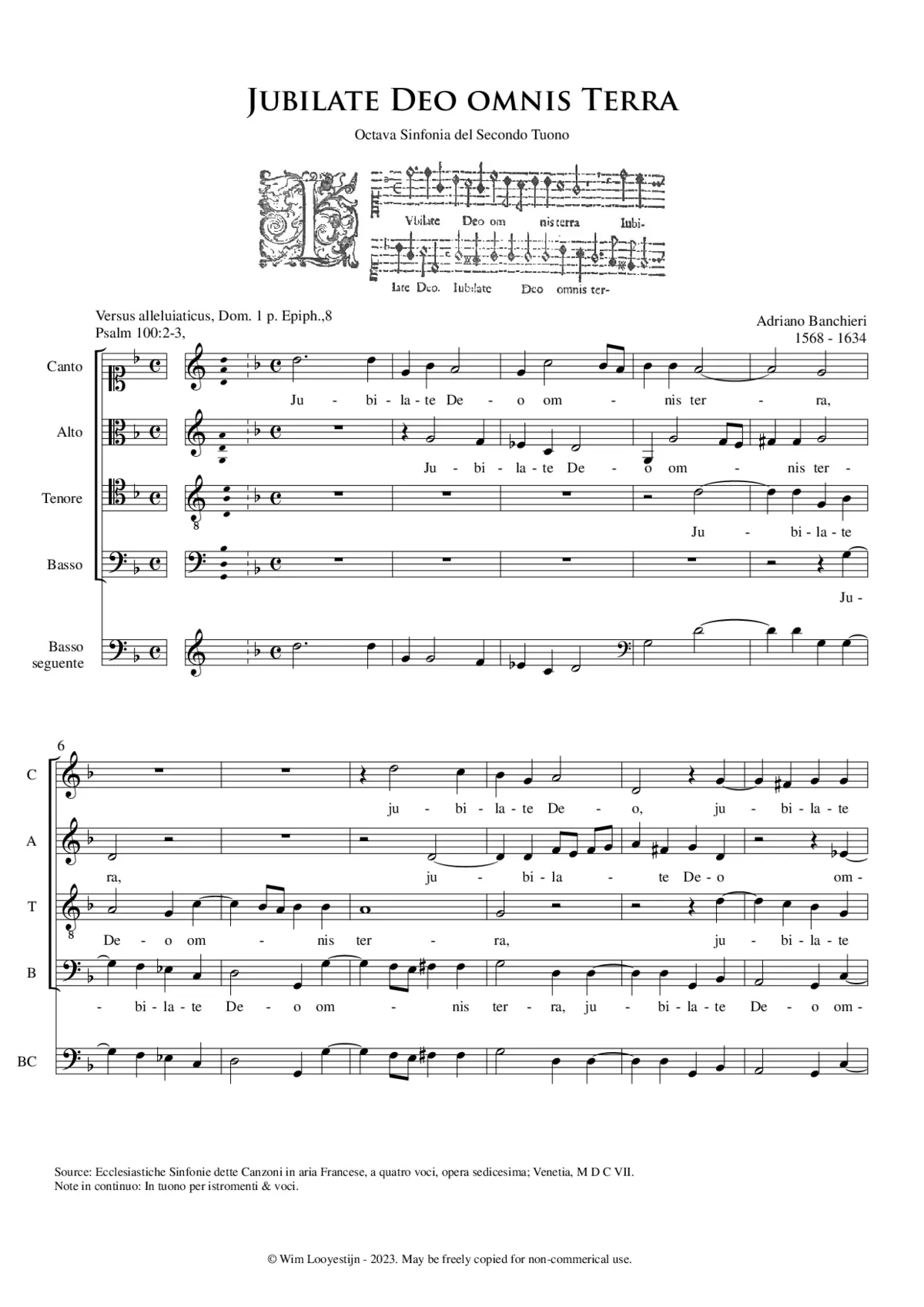 Jubilate Deo - Page 1