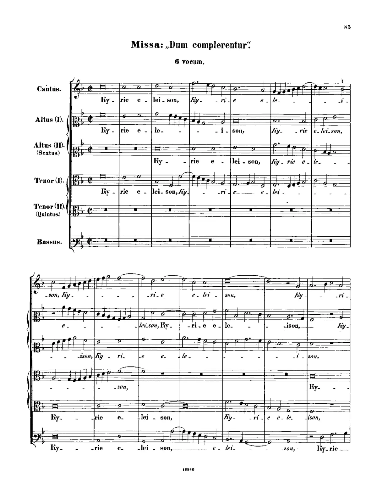 Missa Dum complerentur - Page 1