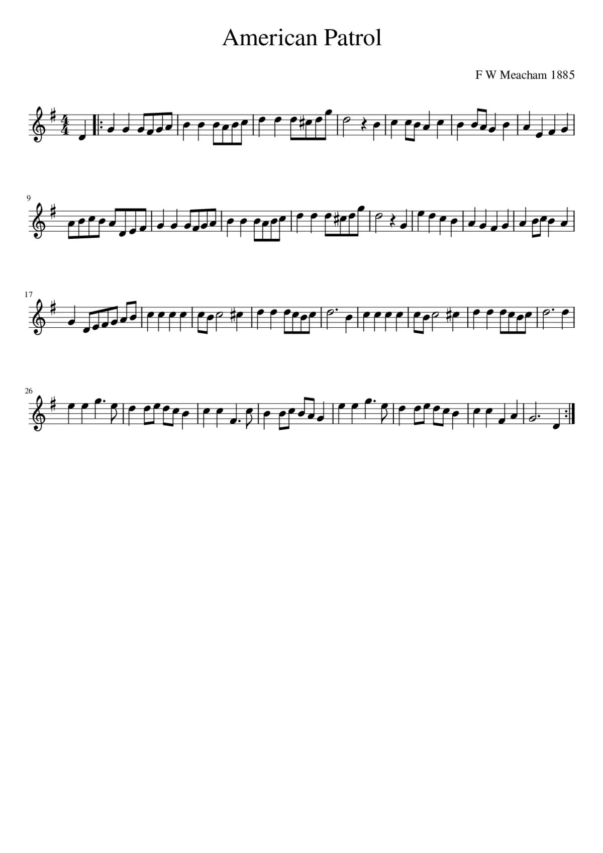 American Patrol - Page 1