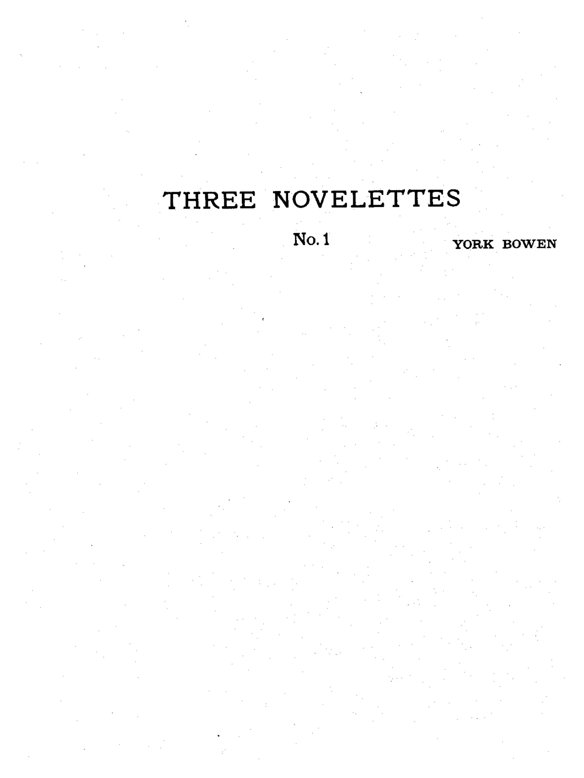 3 Novelettes - Page 1