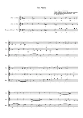 Ave Maria … benedicta