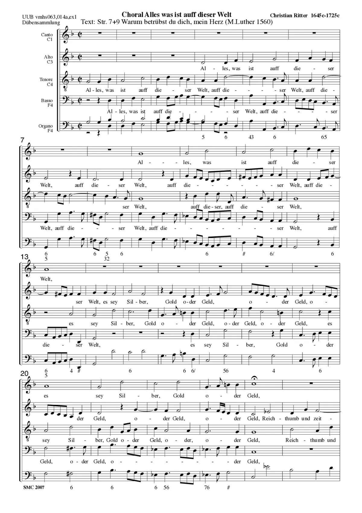 Alles was ist auff dieser Welt - Page 1