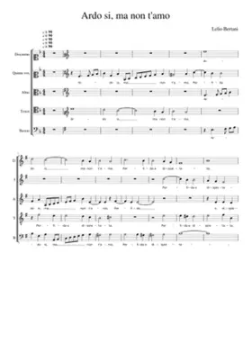 Ardo sì ma non t'amo