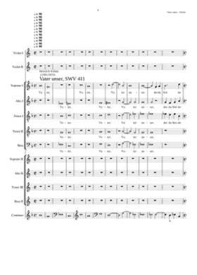 Vater unser der du bist im Himmel SWV 411