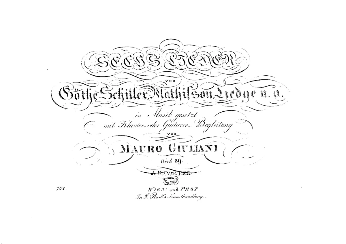 6 Lieder - Page 1