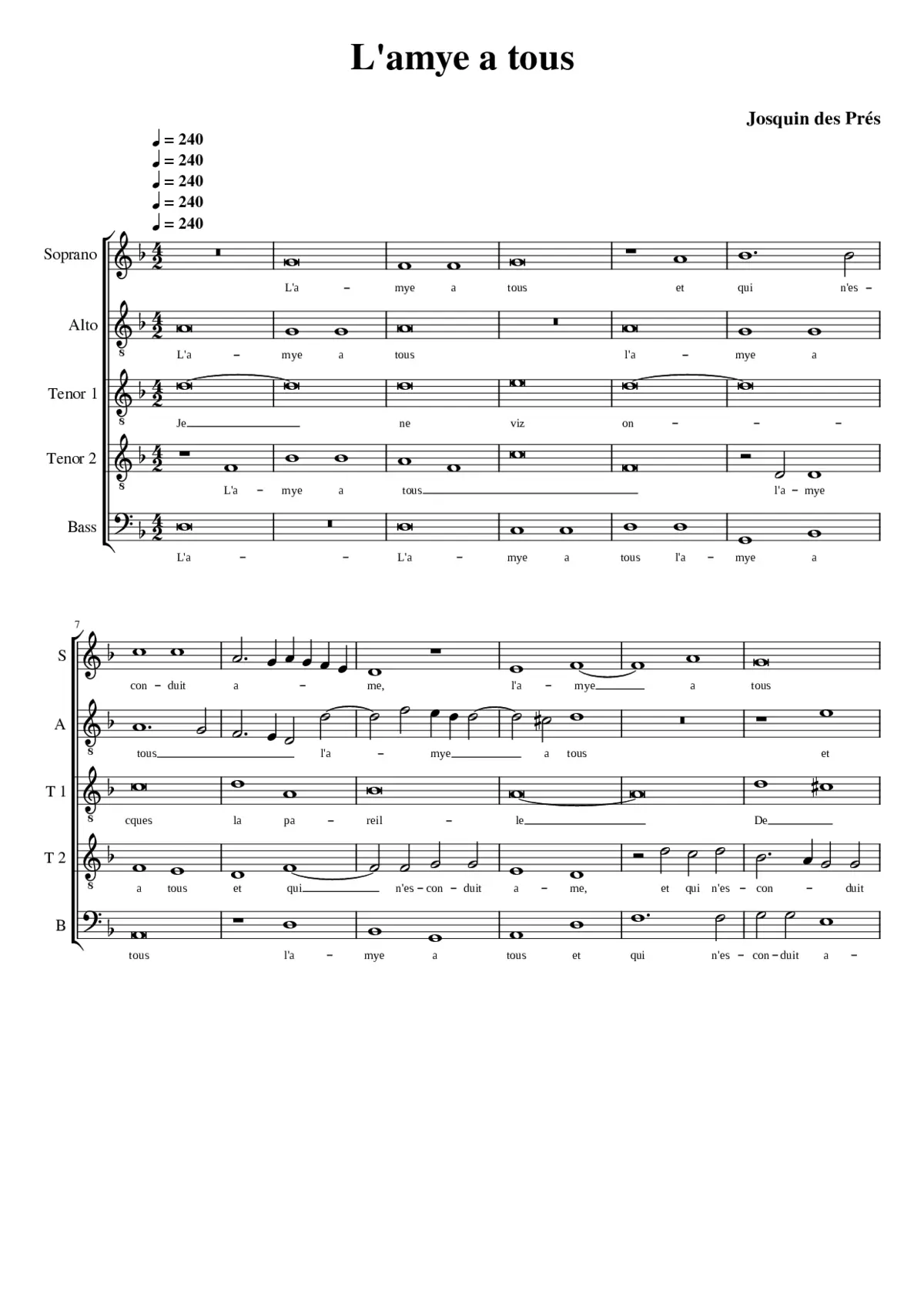 L'amye a tous - Page 1