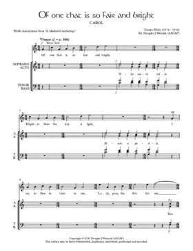 Of one that is so fair and bright