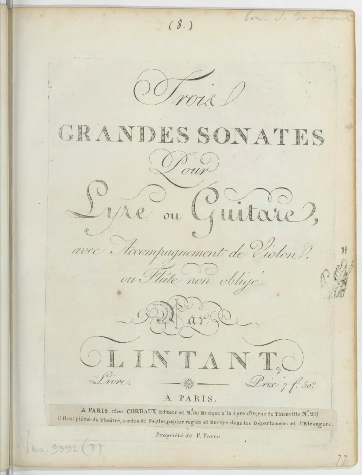 3 Grandes Sonates - Page 1
