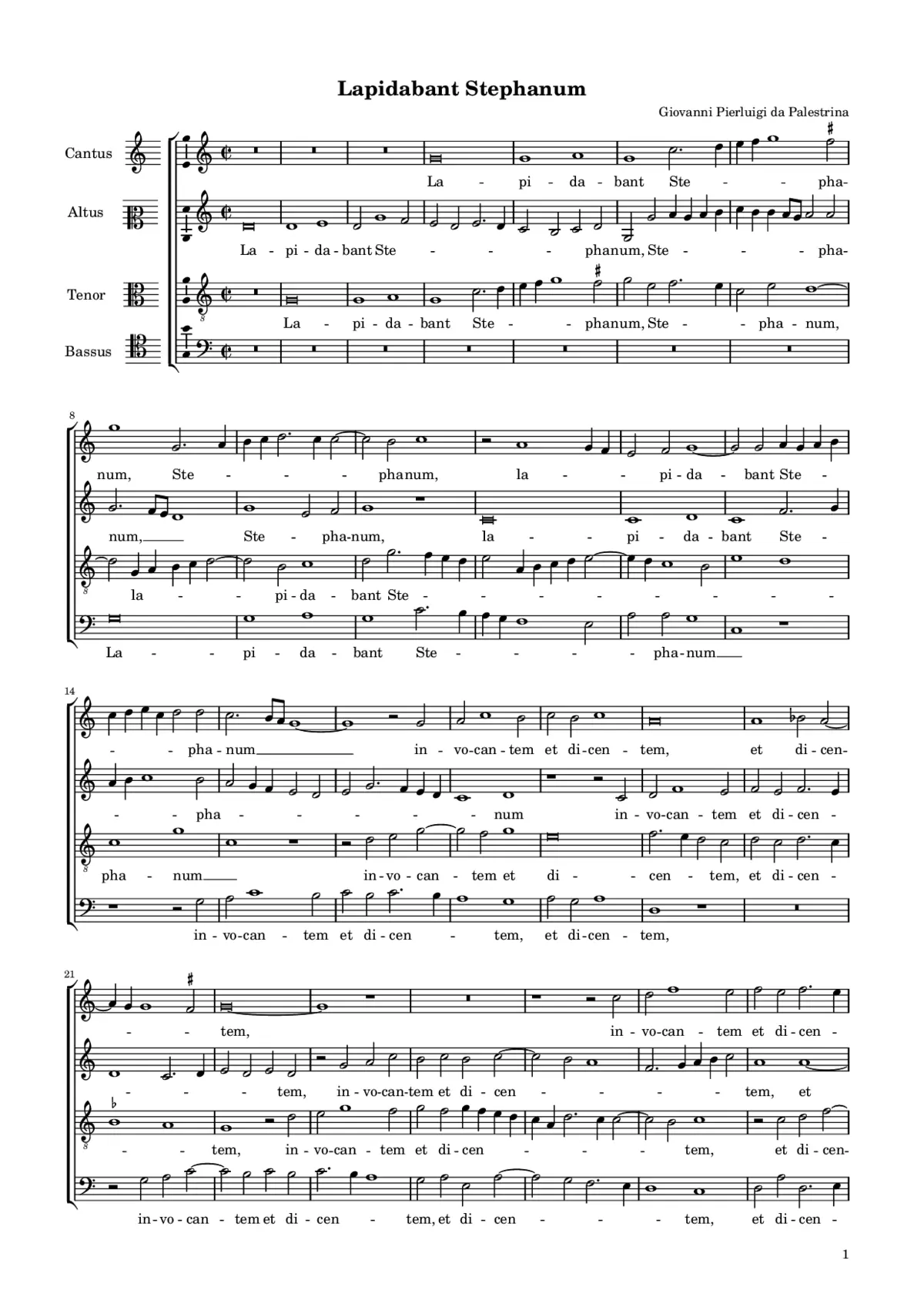 Lapidabant Stephanum a 4 - Page 1
