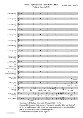 Ist nicht Ephraim mein teurer Sohn (Moteto), SWV 40