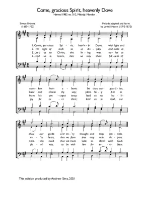 Come, gracious Spirit, heavenly Dove
