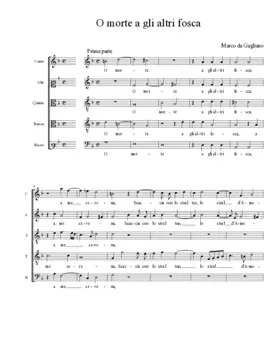 O morte a gli altri fosca