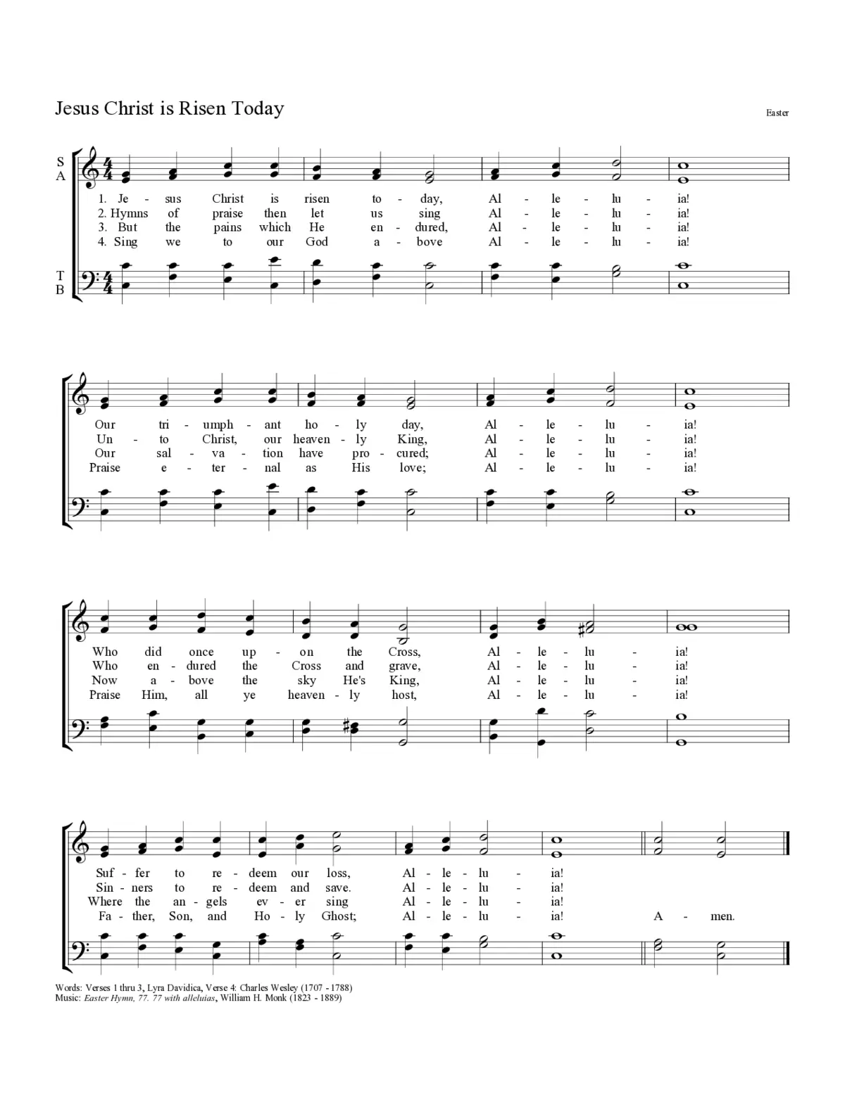 Easter Hymn - Page 1