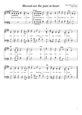 Blessed are the pure in heart - Henry Walford Davies