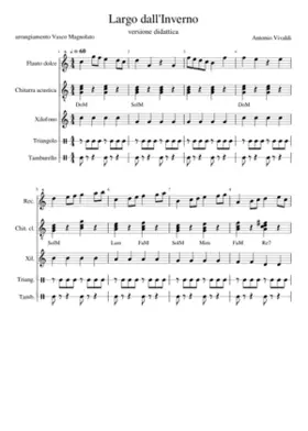 Vivaldi Largo dall'Inverno versione didattica