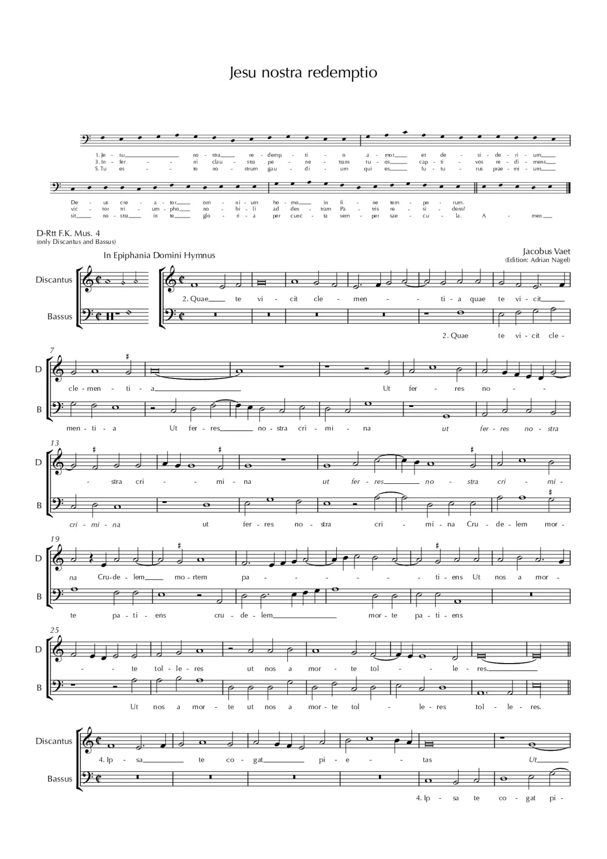 Jesu nostra redemptio - Page 1
