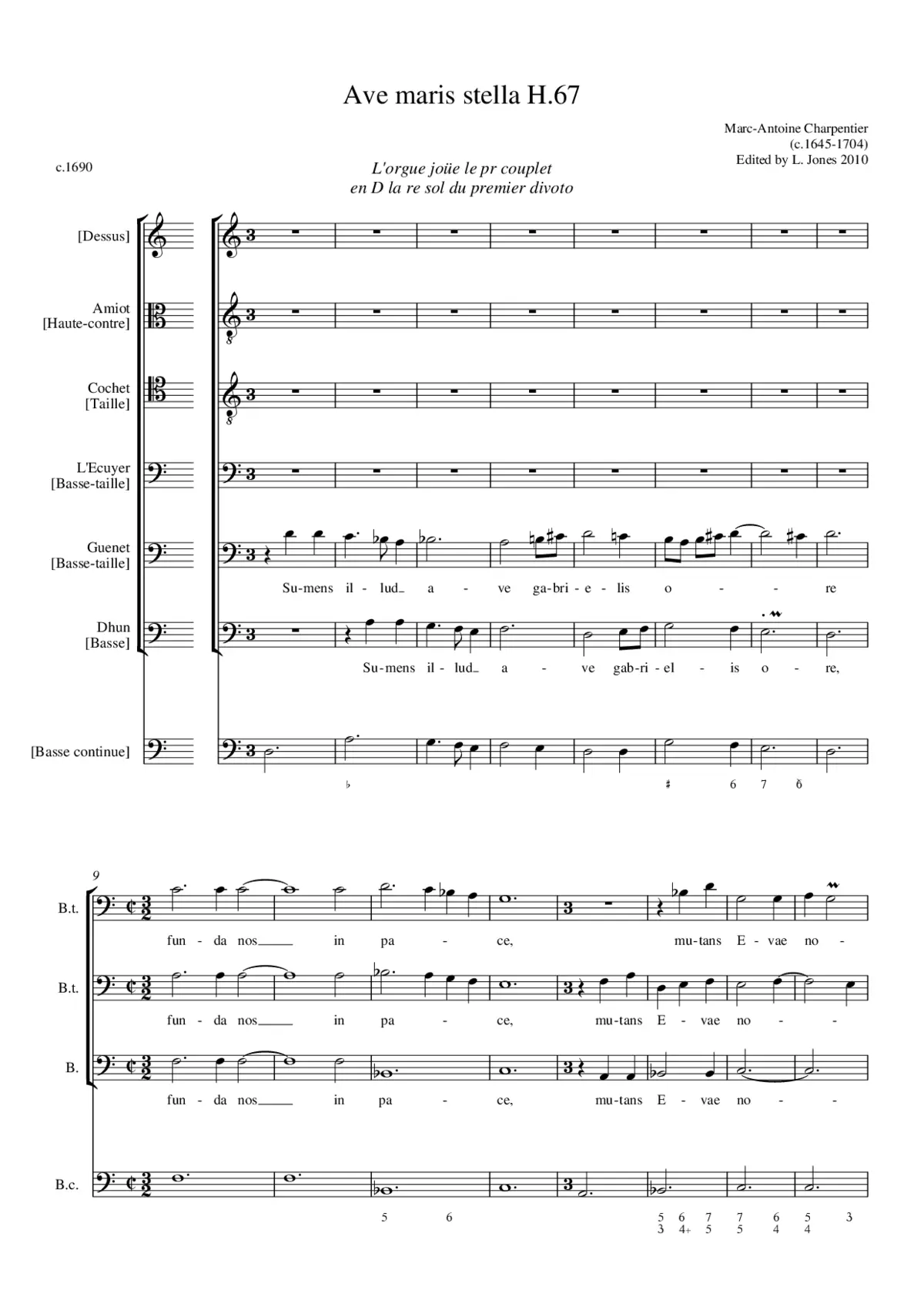 Ave maris stella H 67 - Page 1