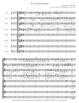 Tirsi, che fai così dolente