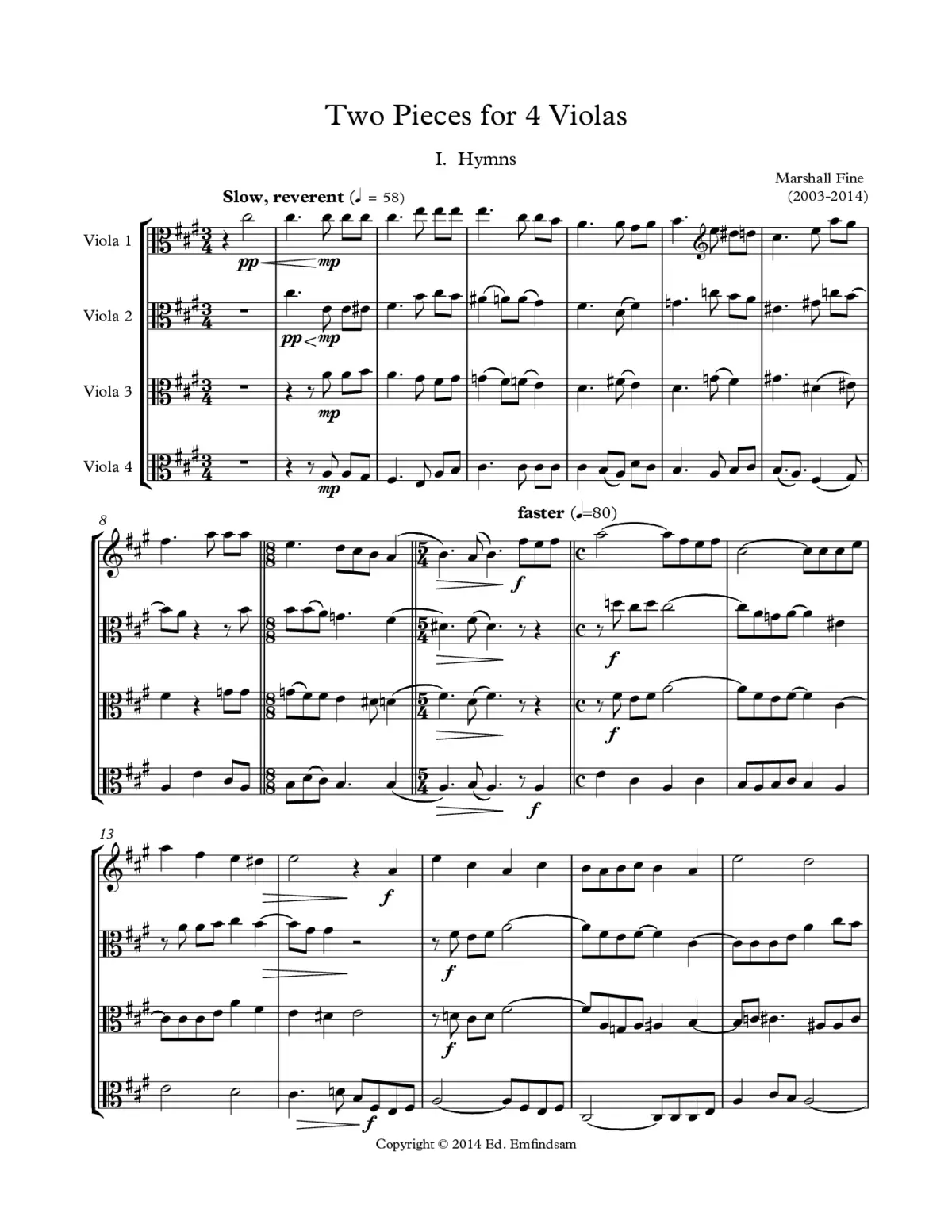Two Pieces for 4 Players - Page 1