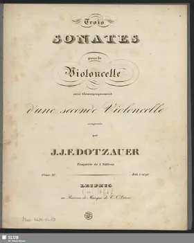 3 Sonatas for 2 Cellos