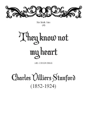 They know not my heart