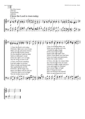 Christ the Lord is risen today