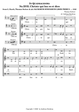 Christe qui lux es et dies